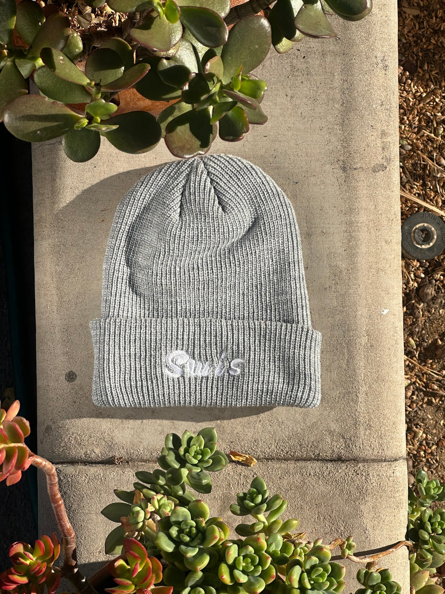 Swis Flower Waffle Knit Beanie (Grey) – Swis Clothing