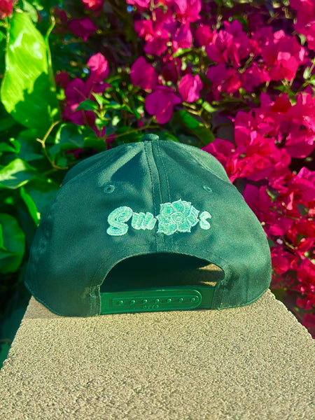 Swis "I Love" 5 Panel Snap Back (Emerald Green)