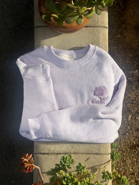 Swis Unisex Knitted Crewneck (Ice Lavendar)