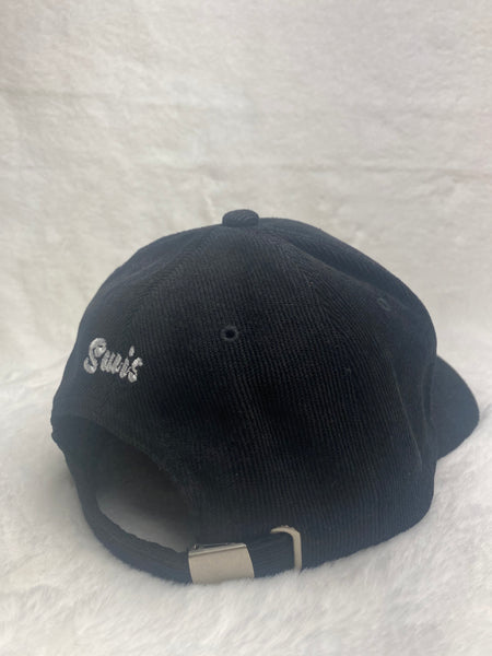 Swis Corduroy Dad Hat (Black)