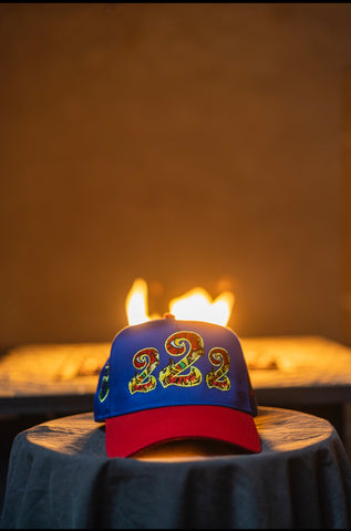 Swis 222"New Beginnings" West Coast Snapback (Royal Blue and Red)