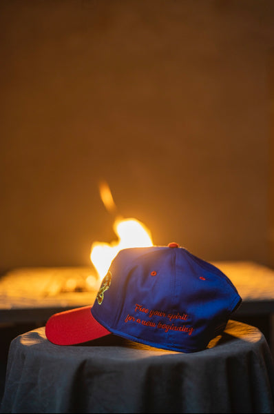 Swis 222"New Beginnings" West Coast Snapback (Royal Blue and Red)