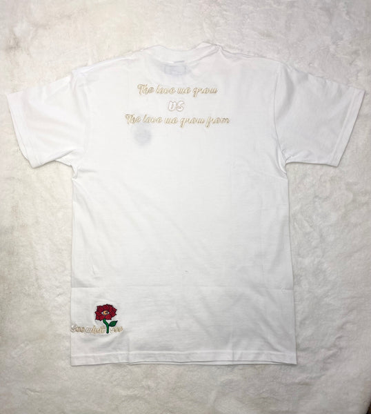 Swis "The love that we grow vs the love that we grow from" T-shirt (White)