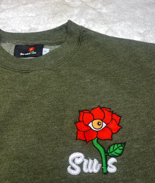 Swis Crewneck (Heather Green)