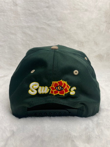 Swis Aura West Coast Snapback (Green and Khaki)