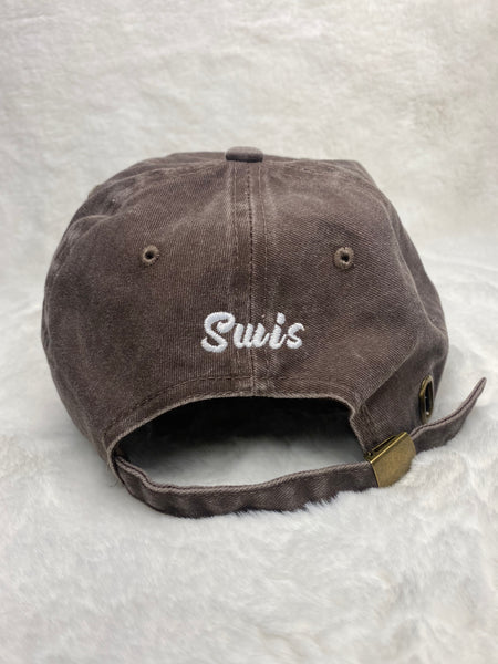 Swis Acid Wash Dad Hat (Chocolate)