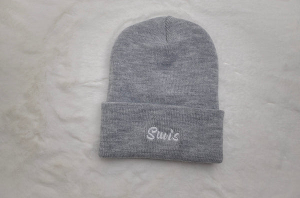 Swis Grey Beanie (Original Flower)