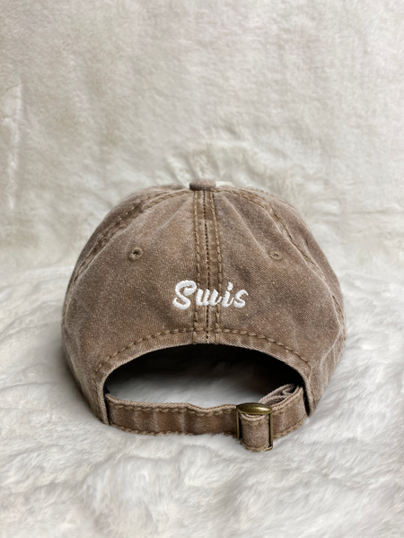 Swis Acid Wash Dad Hat (Brown)