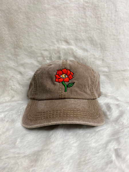 Swis Acid Wash Dad Hat (Brown)