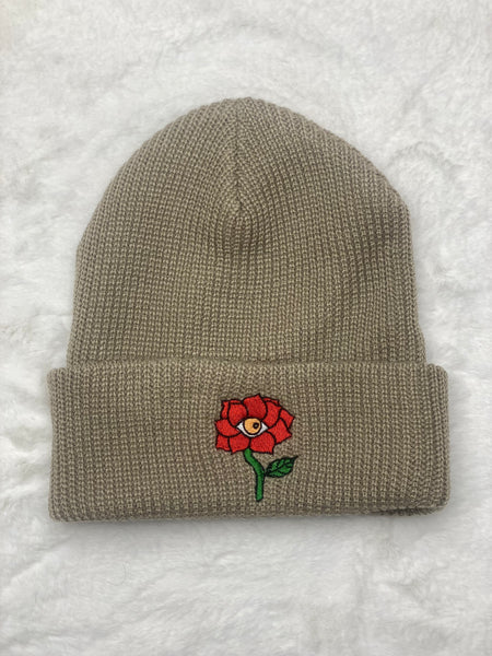 Swis Waffle Knit Beanie (Khaki)