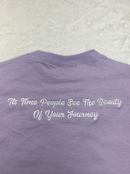 Swis "Its time we see the beauty of your journey" T-shirt (Orchid)